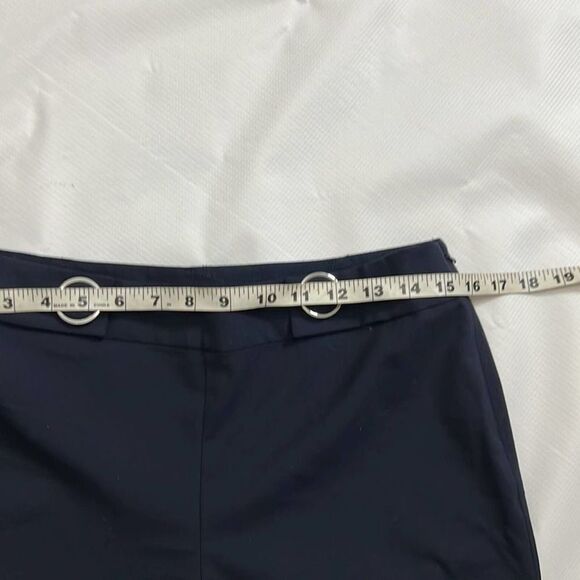 TORY BURCH CUFF FLARE LEG BLACK DRESS PANTS SIZE 4 - Picture 9 of 9